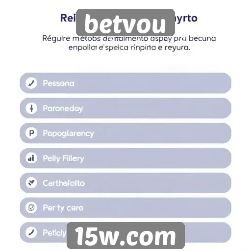 Métodos de pagamento aceitos pelo betvou